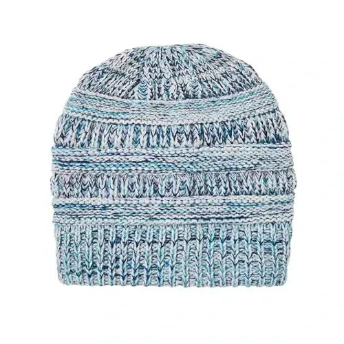 Beanies Women Satin Lined Beanie Winter Hats for Women Silk Lined Slouchy Beanie for Winter Warm Knit Cuffed Beanie Hat - BEANIES (1)