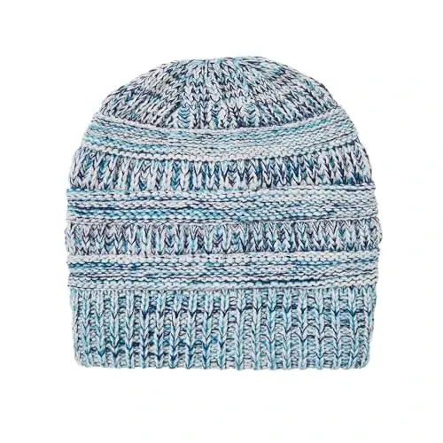 Beanies Women Satin Lined Beanie Winter Hats for Women Silk Lined Slouchy Beanie for Winter Warm Knit Cuffed Beanie Hat - 2