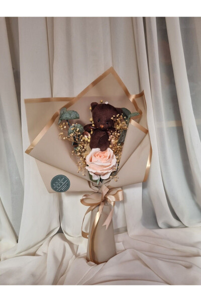 Bear Bouquet Chocolate Gift for Lover / Friend Gift / Birthday Gift - DESTINA TASARIM (1)