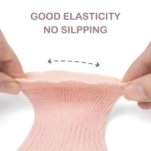 Bearbay Baby Non Slip Ankle Paypoqlar 0 Oydan-7 Yilgacha Bolgan Yurish Paypoqlari uchun Gripperlar bilan - 6