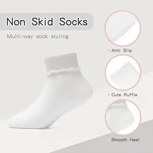 Bearbay Baby Non Slip Ankle Paypoqlar, 0 Oylikdan 7 Yoshgacha Bo'lgan Yurish Paypoqlari uchun Tutqichli - BEARBAY (1)