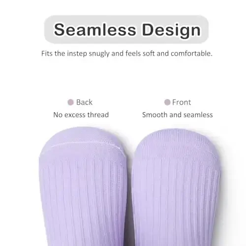 Bearbay Baby Non Slip Ankle Paypoqlar, 0 Oylikdan 7 Yoshgacha Bo'lgan Yurish Paypoqlari uchun Tutqichli - 3