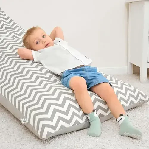 Bearbay Baby Non Slip Ankle Socks bilan Grippers 0 Oydan 7 Yoshgacha Yuruvchi Paypoqlar - 2