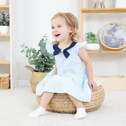 Bearbay Baby Non Slip To'piqli Paypoqlar, 0 Oydan 7 Yoshgacha Bo'lgan Yurish Paypoqlari - 4