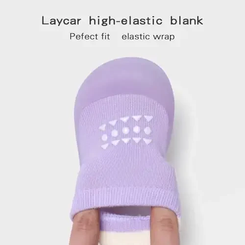 Bearbay Baby Paypoq Oyoq Kiyimlar Chaqaloq Yurish Oyoq Kiyimlari Go'daklar Sirpanmaydigan Nafas Oluvchi Yumshoq Rezina Taglikli Uy Sandallari Chaqaloq O'g'il Qiz Bolalar Krossovkalari - 3