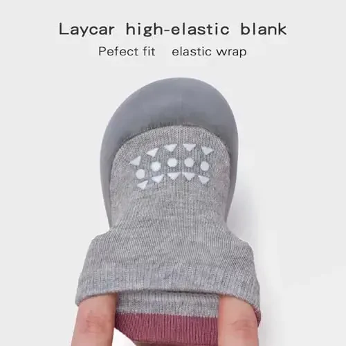 Bearbay Baby Sock Shoes Baby Walking Shoes Infant Non-Slip Breathable Slippers with Soft Rubber Sole Baby Boys Girls Sneakers - 3