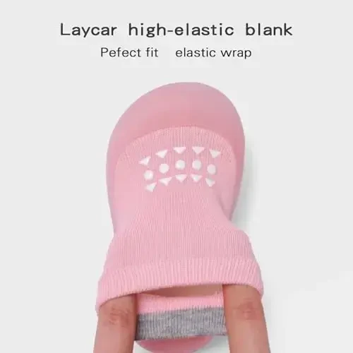 Bearbay Baby Sock Shoes Baby Walking Shoes Infant Non-Slip Breathable Slippers with Soft Rubber Sole Baby Boys Girls Sneakers - 3