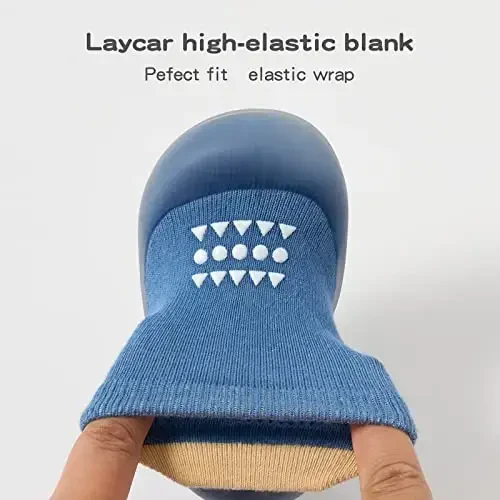 Bearbay Baby Sock Shoes Baby Walking Shoes Infant Non-Slip дышащие тапочки с мягкой резиновой подошвой Baby Boys Girls Sneakers - 4