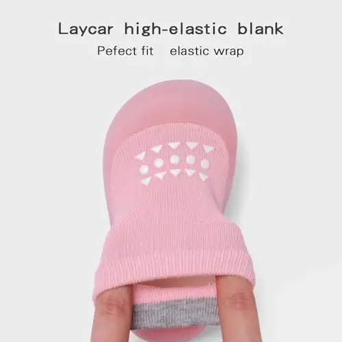 Bearbay Baby Sock Shoes Baby Walking Shoes Infant Non-Slip Breathable Slippers with Soft Rubber Sole Baby Boys Girls Sneakers - 3