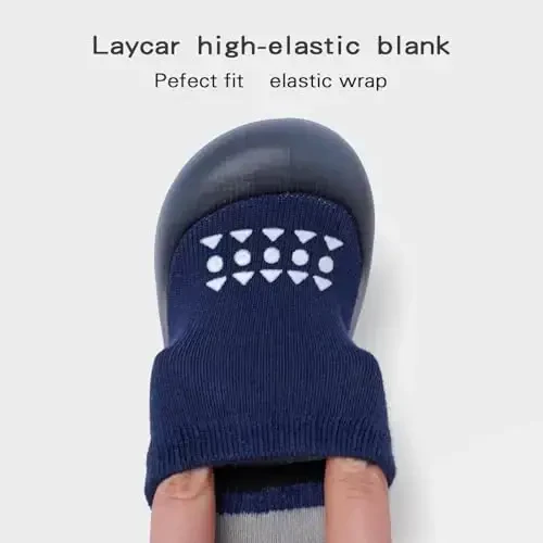 Bearbay детские носки-пинетки, детская обувь для ходьбы, нескользящие дышащие тапочки с мягкой резиновой подошвой, детские кроссовки для мальчиков и девочек - 3