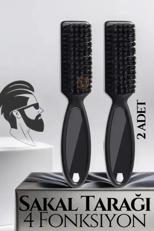 Beard Grooming Brush 2-Piece Set Absolute Professional 719583-SINGLE - TRANSFORMACION