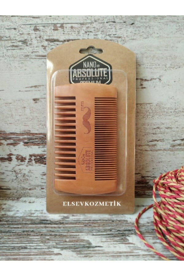 Beard Mustache Comb Wooden G-105 Elsevkozmetik - 1