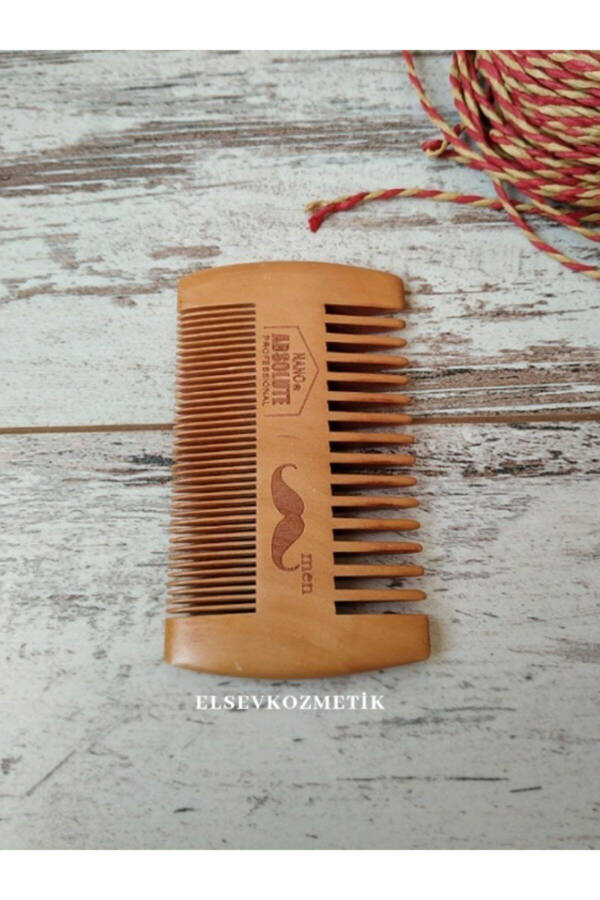 Beard Mustache Comb Wooden G-105 Elsevkozmetik - 2