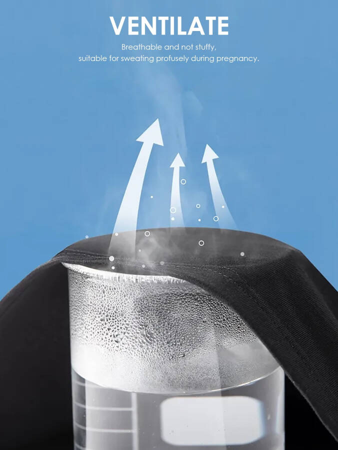 Bearsland Women’s Maternity Midi Dress Short Sleeve Casual Beach Pregnancy Dresses with Belt- - 5