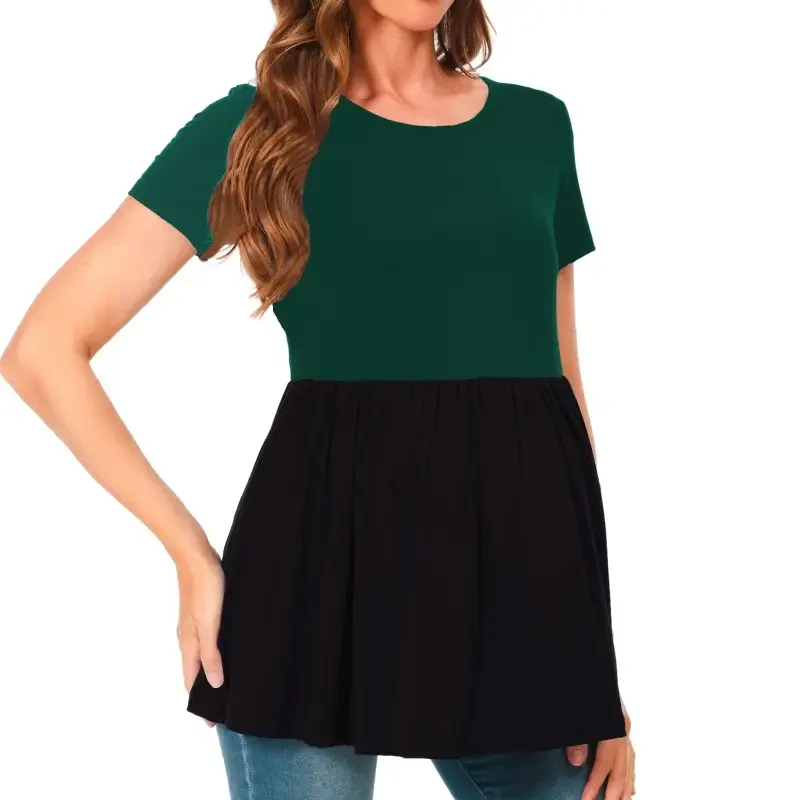 Bearsland Women's Short Sleeve Maternity T-Shirt Pregnancy Clothes- - 2