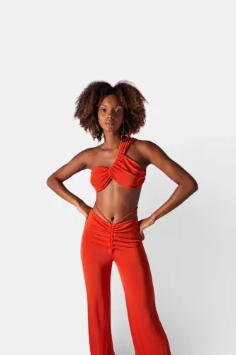 Beatrice Crop Orange-Orange - 1