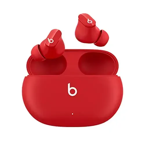 Beats Studio Buds - True Wireless Noise Cancelling Earbuds - Compatible with Apple & Android, Built-in Microphone, IPX4 Rating, Sweat Resistant Earphones, Class 1 Bluetooth Headphones - Red - 1