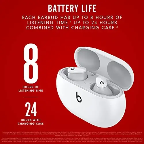 Beats Studio Buds with Apple 20W USB-C Power Adapter - White - 5