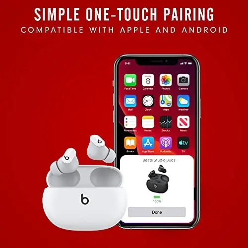 Beats Studio Buds with Apple 20W USB-C Power Adapter - White - 6