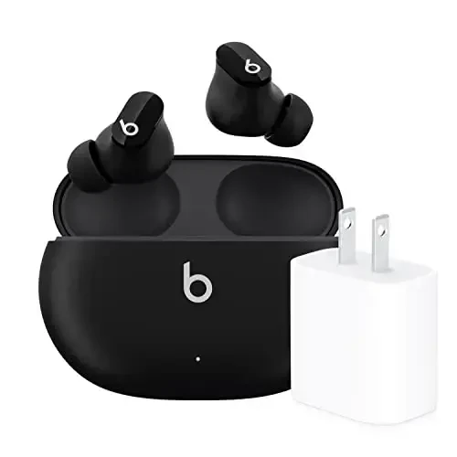 Beats Studio Buds with Apple 20W USB-C Power Adapter - Black - 5