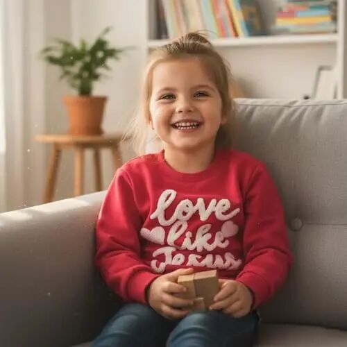 Beautooly Baby Boy Girl Cute Long Sleeve Crew Neck Letters Heart Print Sweatshirt Infant Newborn Valentines Outfit - BEAUTOOLY (1)