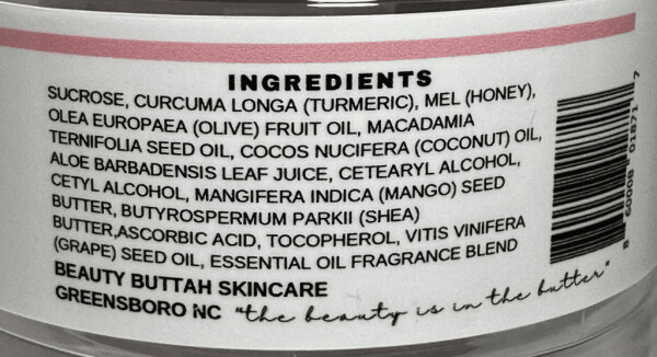 Beauty Buttah Skincare Honey Im Golden Turmeric Sugar Body Scrub - 1
