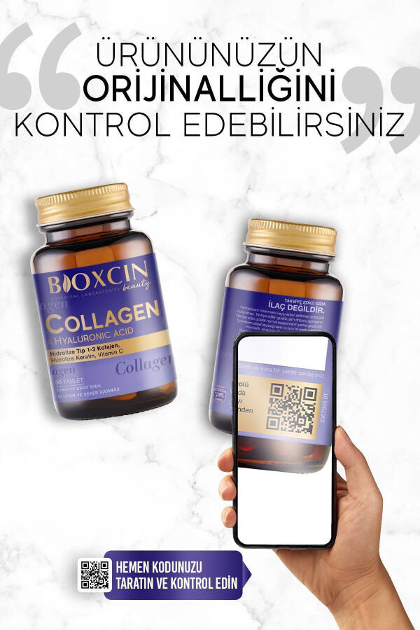 Beauty Collagen 30 Tablets - Type 1 Type 3 Hydrolyzed Collagen - 12