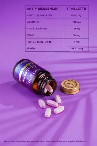 Beauty Collagen 30 Tablets - Type 1 Type 3 Hydrolyzed Collagen - 3
