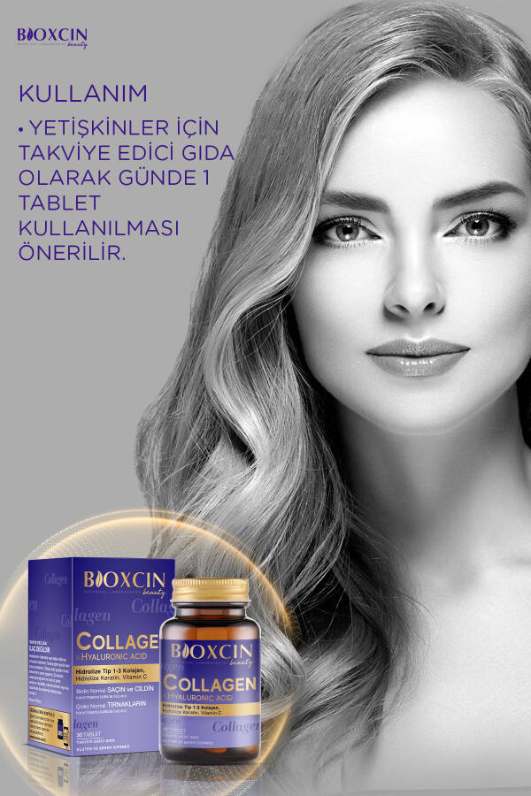 Beauty Collagen 30 Tablets - Type 1 Type 3 Hydrolyzed Collagen - 23