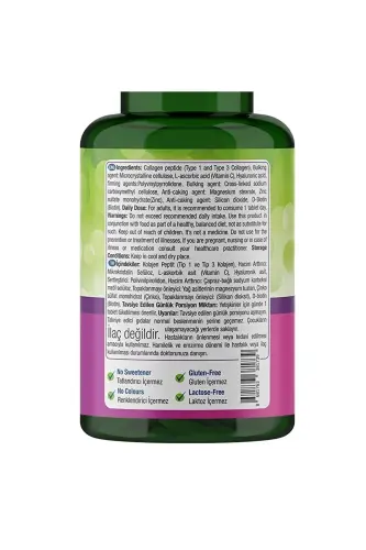 Beauty Collagen Hyaluronic Acid Biotin Vitamin C Collagen Tablets 60 - 4