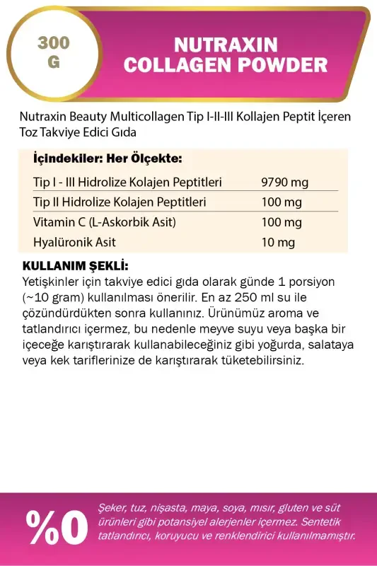 Beauty Collagen Powder Gold Quality 300 gr - 2