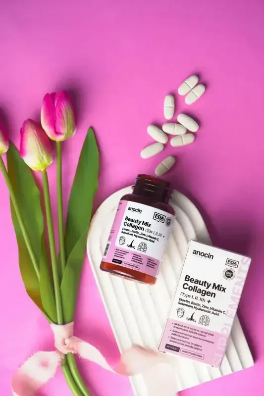 BEAUTY MIX КОЛЛАГЕН ТИП I,II,III +ЭЛАСТИН,БИОТИН,ЦИНК, ВИТАМИН С, СЕЛЕН, ГИАЛУРОНОВАЯ КИСЛОТА, КОЛЛАГЕН - 4