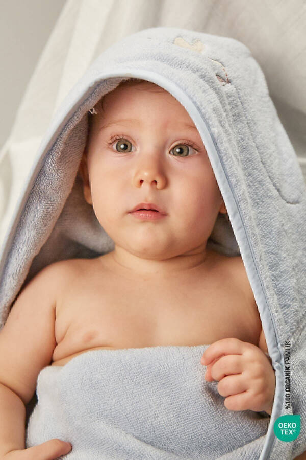 Bebe Marin Swaddle Towel Blue 75x75 - 3