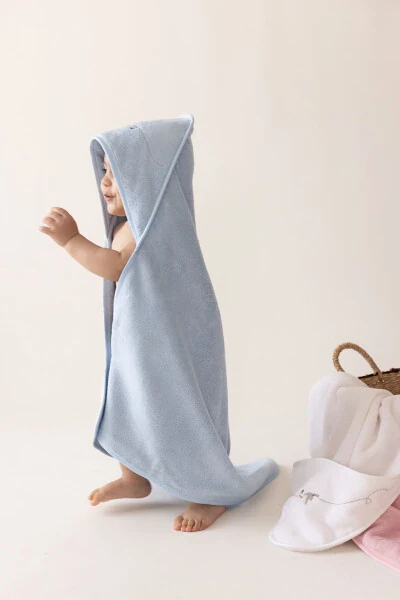 Bebe Marin Swaddle Towel Blue 75x75 - İRYA