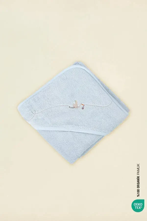 Bebe Marin Swaddle Towel Blue 75x75 - 4