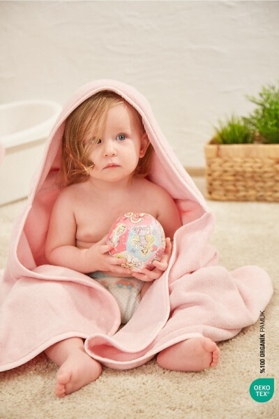 Bebe Marin Swaddle Towel Pink 75x75 - 3