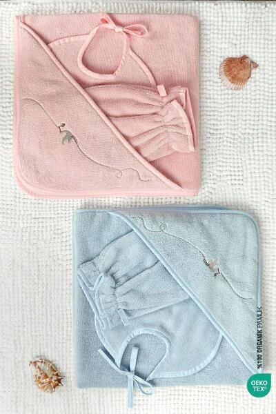 Bebe Marin Swaddle Towel Pink 75x75 - 7