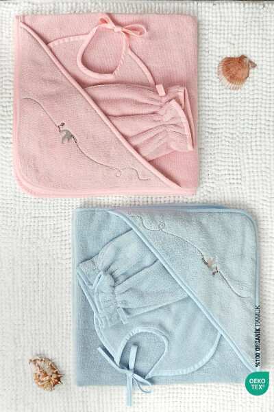 Bebe Marin Swaddle Towel Pink 75x75 - 7