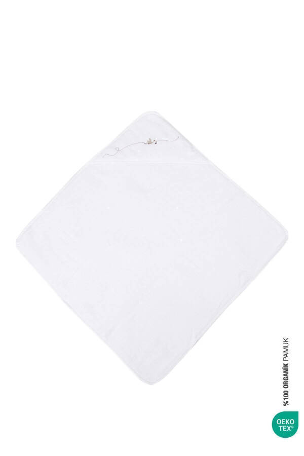 Bebe Marin Swaddle Towel White 75x75 - 14