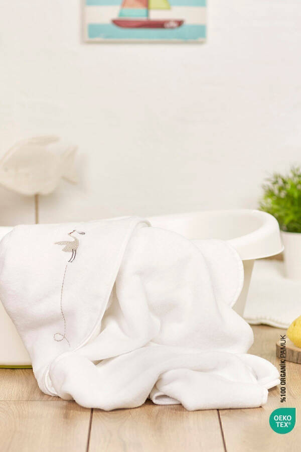 Bebe Marin Swaddle Towel White 75x75 - 16