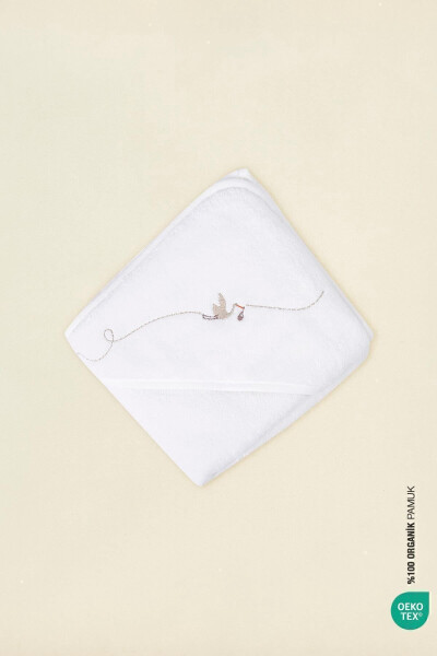 Bebe Marin Swaddle Towel White 75x75 - 5