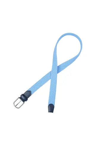 Bebe Mavisi Elastik Örgü Kemer-Bebe Mavisi - 2