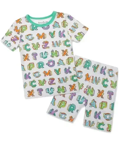 babee Reshinee Bamboo Viscose Toddler Car Pajamas Boys Girls Kids Short Cool Summer 12M-8Y Snug fit Pjs Set 2pcs 