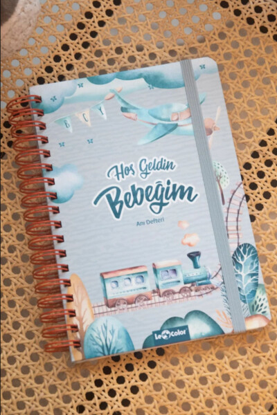 Bebek Anı Ve Anne Hamile Günlüğü Albüm Defter Erkek - LE COLOR
