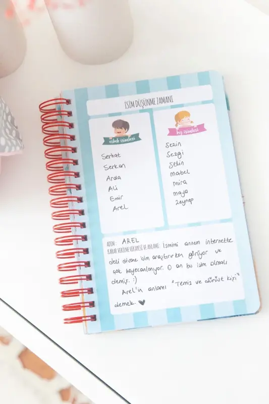 Bebek Anı Ve Anne Hamile Günlüğü Albüm Defter Erkek - MAVİ - 4
