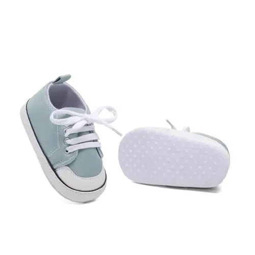 Baby Shoes,Infant Boys Girls Non-Slip Soft Sole Lightweight Sneakers,Unisex First Walking Shoes for 0-18 Months Toddler - 6