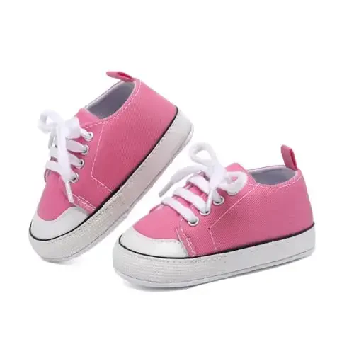 Baby Shoes,Infant Boys Girls Non-Slip Soft Sole Lightweight Sneakers,Unisex First Walking Shoes for 0-18 Months Toddler - 3