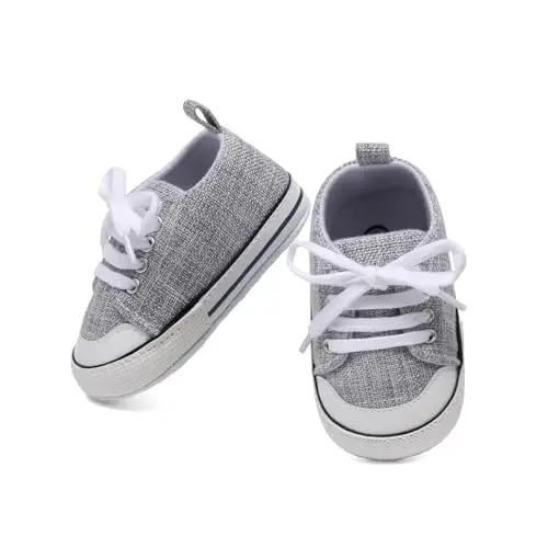 Baby Shoes,Infant Boys Girls Non-Slip Soft Sole Lightweight Sneakers,Unisex First Walking Shoes for 0-18 Months Toddler - 3