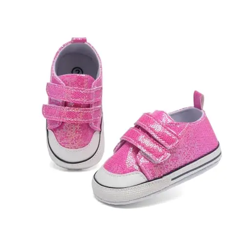 Baby Shoes,Infant Boys Girls Non-Slip Soft Sole Lightweight Sneakers,Unisex First Walking Shoes for 0-18 Months Toddler - 5