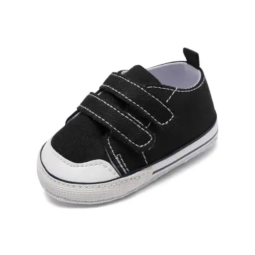 Baby Shoes,Infant Boys Girls Non-Slip Soft Sole Lightweight Sneakers,Unisex First Walking Shoes for 0-18 Months Toddler - 1